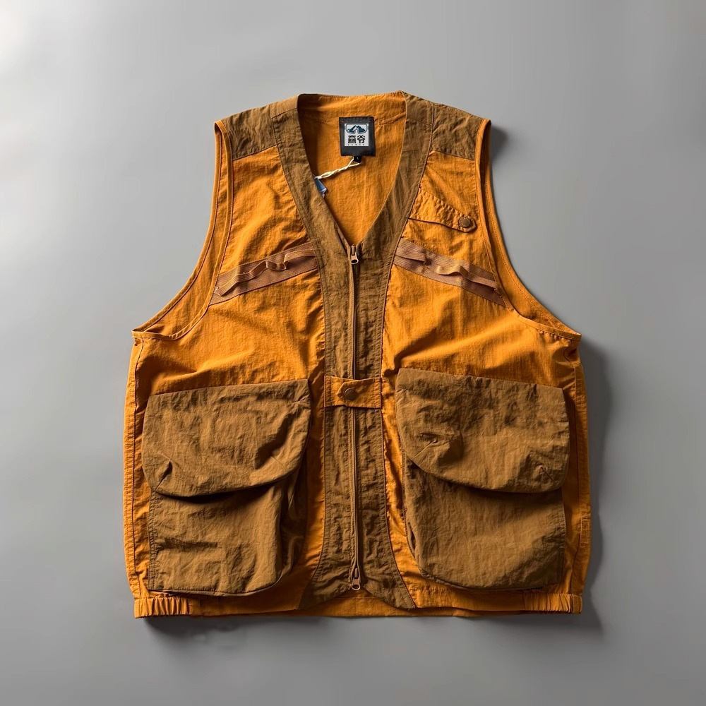 Fishing Vest Jacket - Fashion Splicing Design Sports Vest For