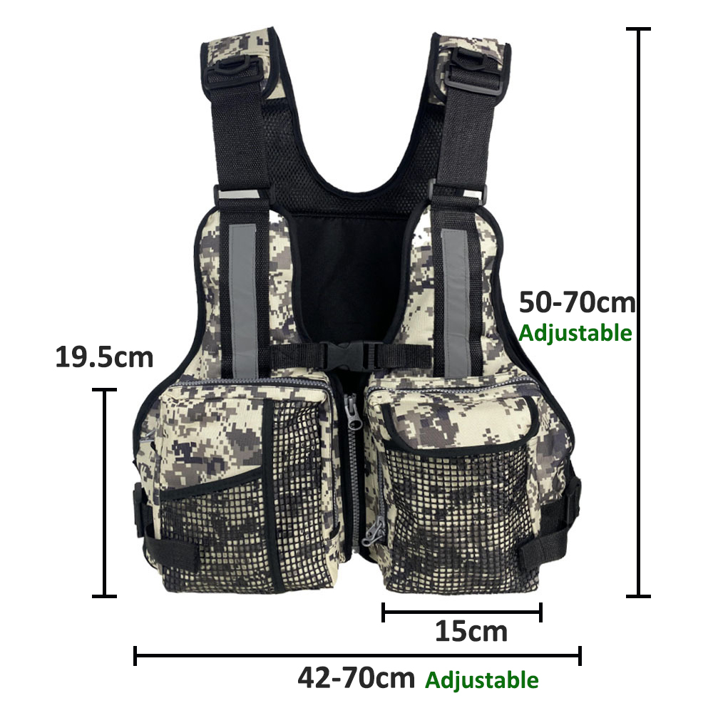 Fishing Equipment - Outdoor Fishing Vest with Multiple Pockets