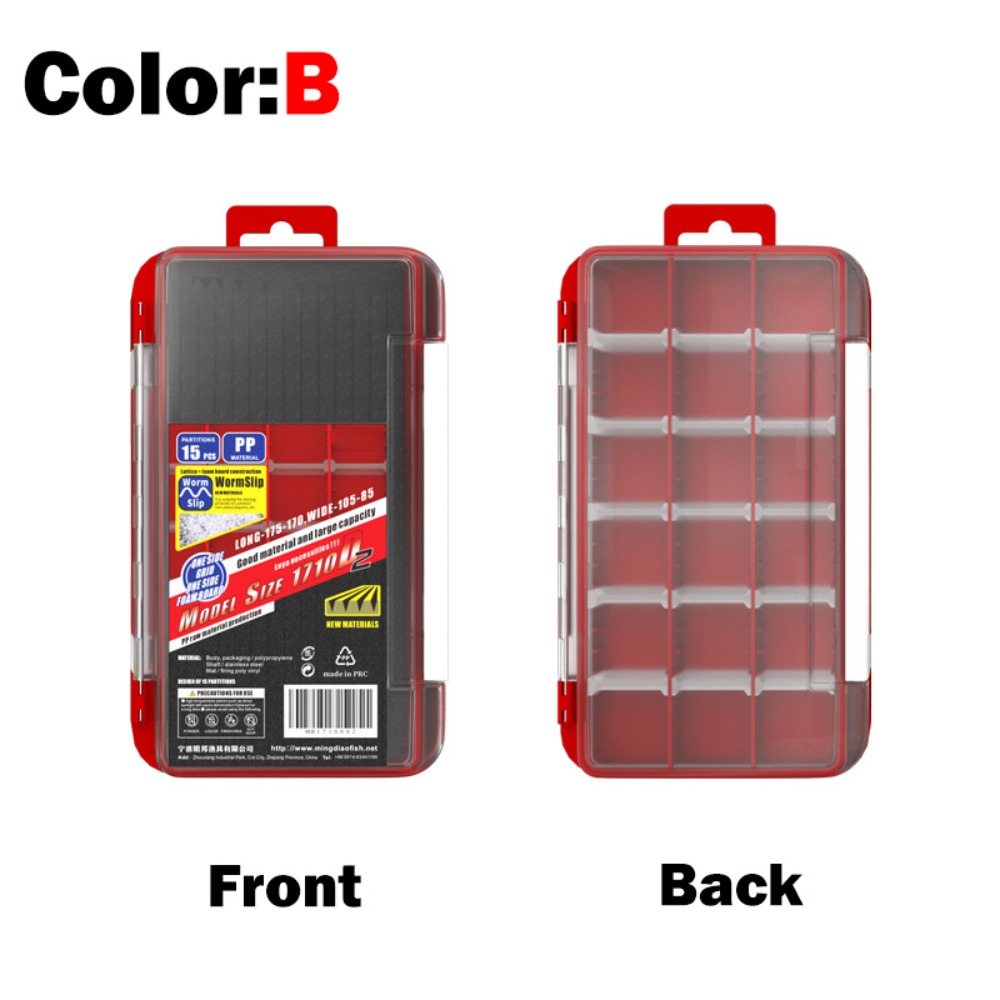 Fishing Equipment Box - Fishing Tackle 2 Layer Fishhooks Container