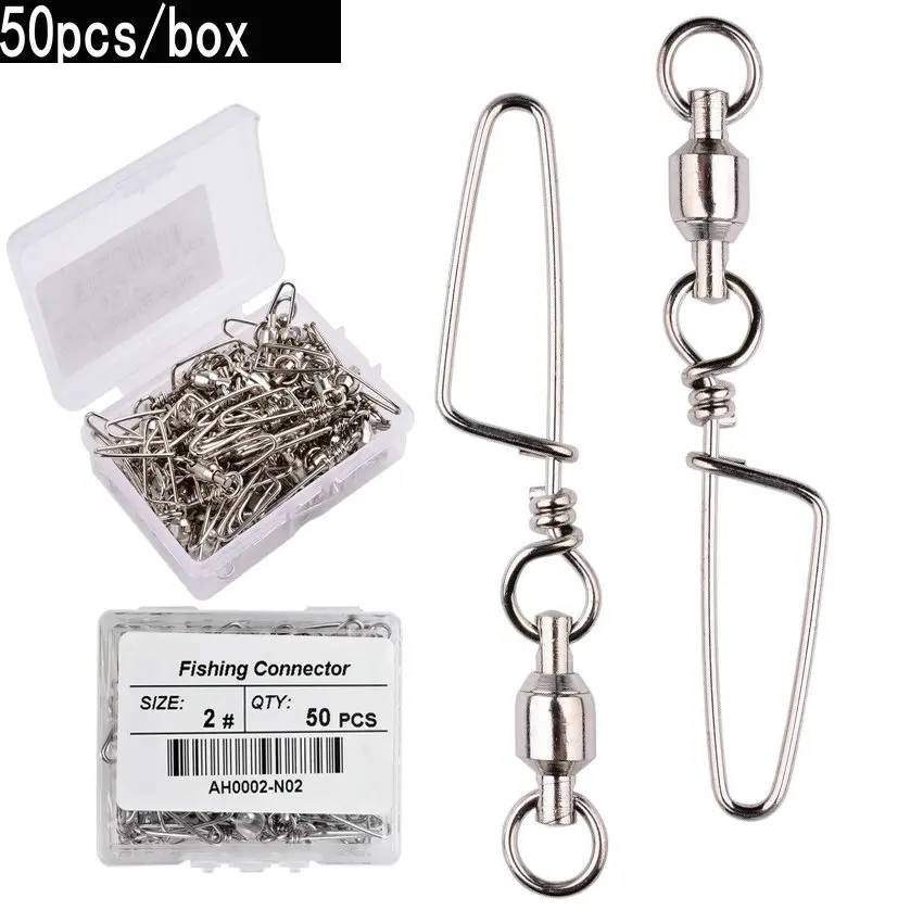 Fishing Equipment Box - 50pcs Fishing Ball Bearing Swivel with
