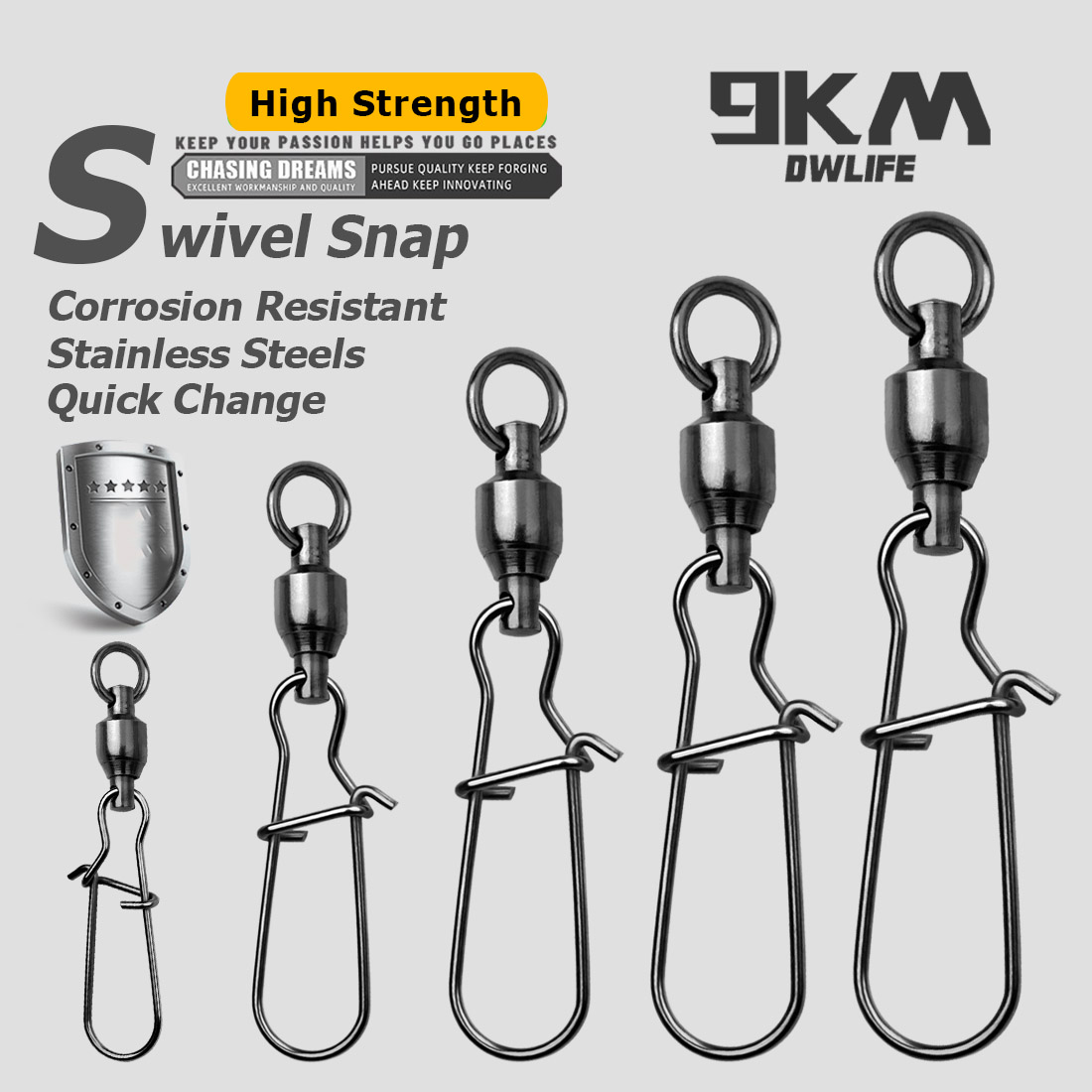 9KM 10PCS Ball Bearing Swivel  - Baitcasting Reel 评论和价格
