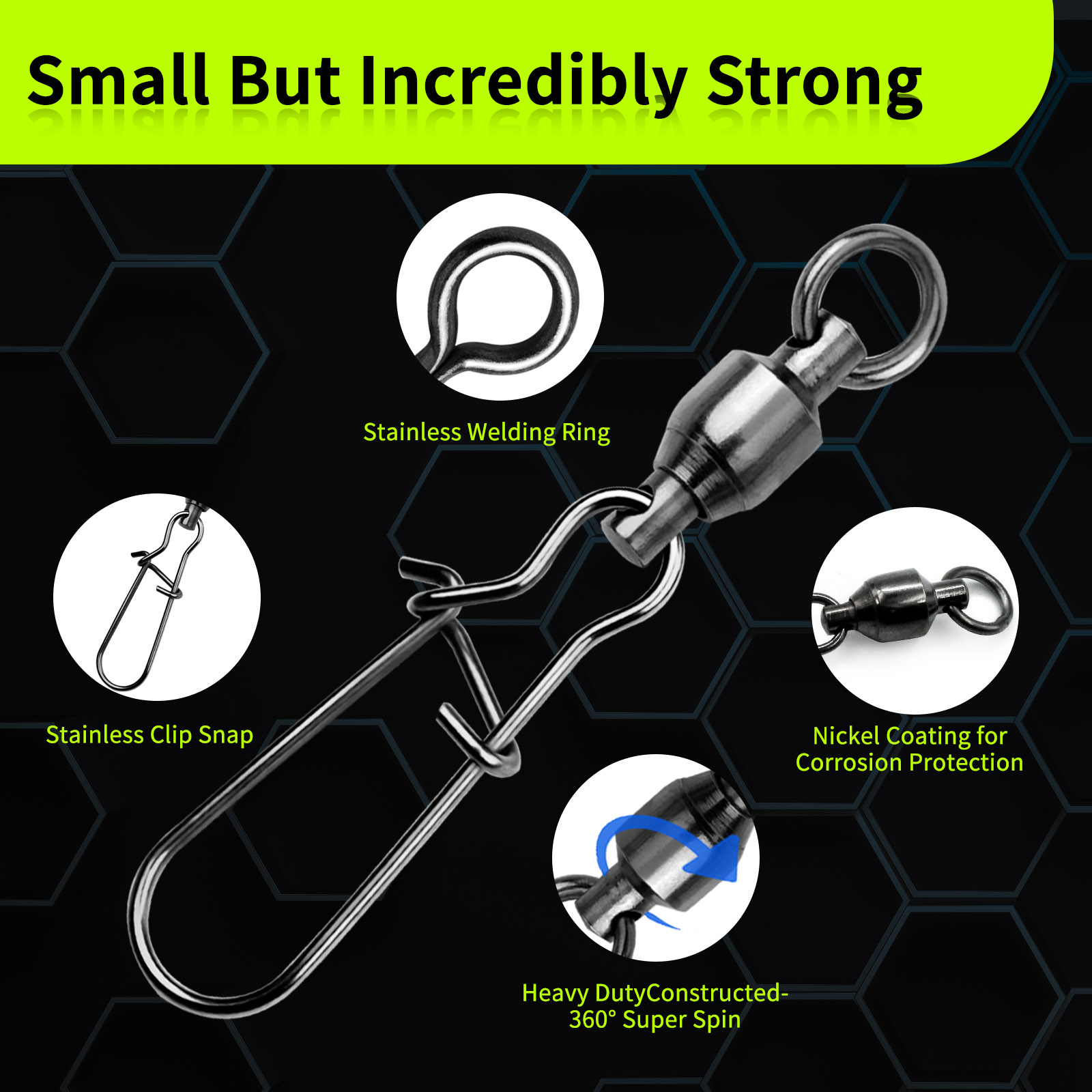9KM 10PCS Ball Bearing Swivel  - Baitcasting Reel 评论和价格