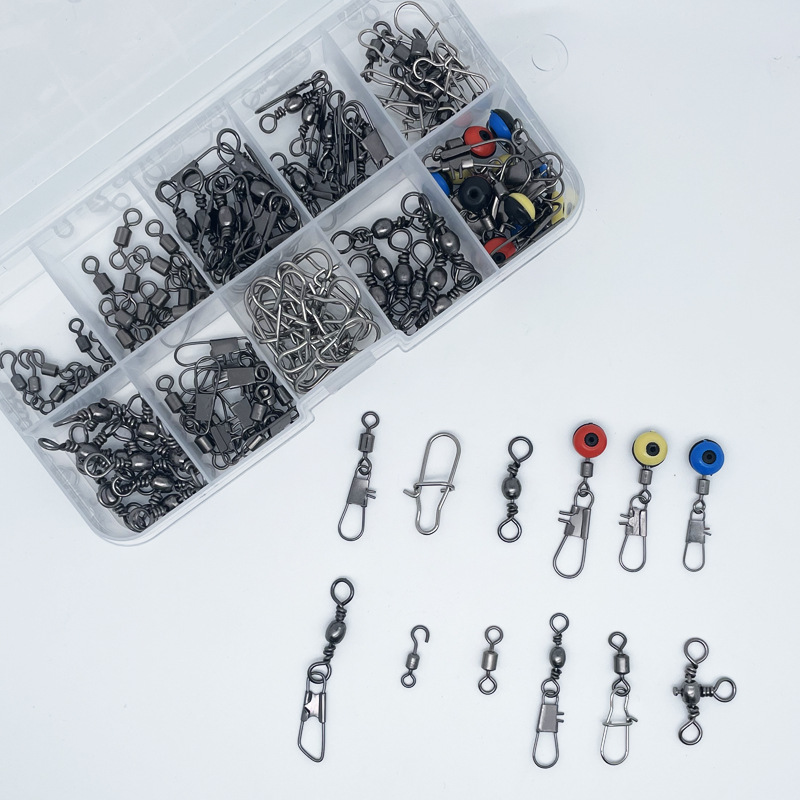 115pcs Fishing Swivel Connecto - Fishing Equipment Box 评论和价格