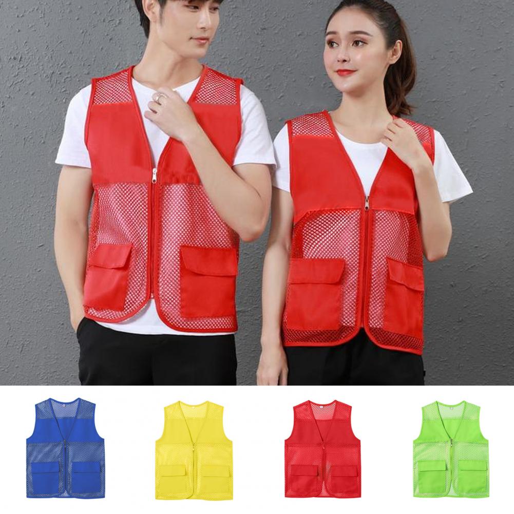 Fishing Vest Hollow Out Zipper - Fishing Vest Jacket 评论和价格