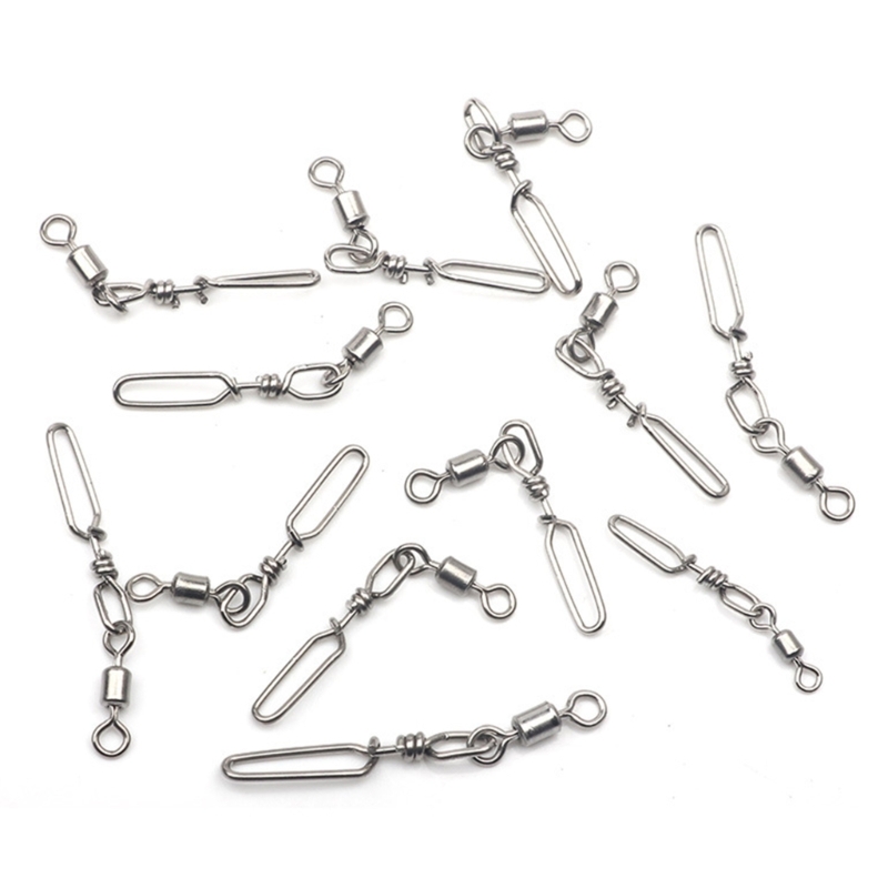 10Pcs Stainless Steel Quick Sn - Fishing Equipment Guide 评论和价格