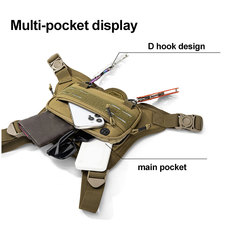 Tactical Front Chest Rig Bag V - Fishing Vest Jacket 评论和价格