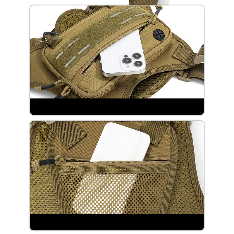 Tactical Front Chest Rig Bag V - Fishing Vest Jacket 评论和价格