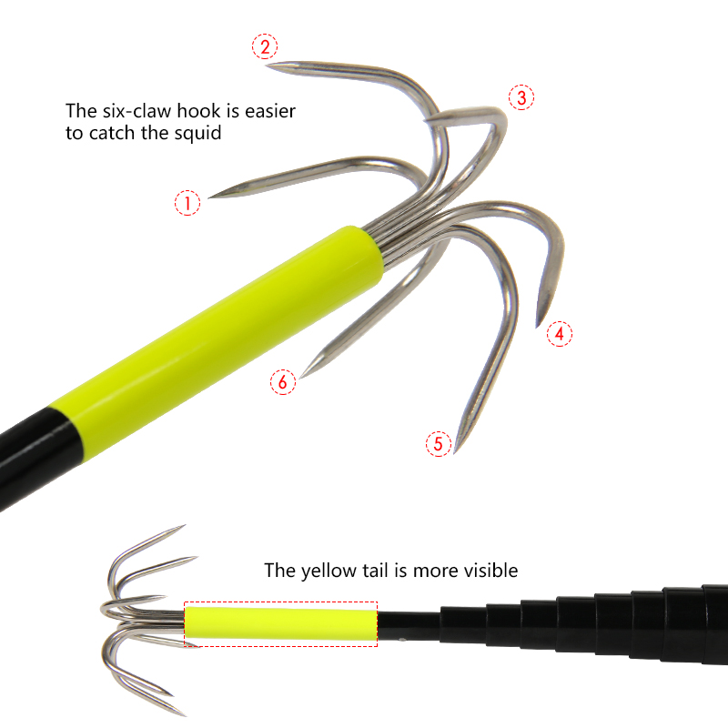 4/3M Telescopic Squid Gaff Anc - Carbon Fishing Rod 评论和价格