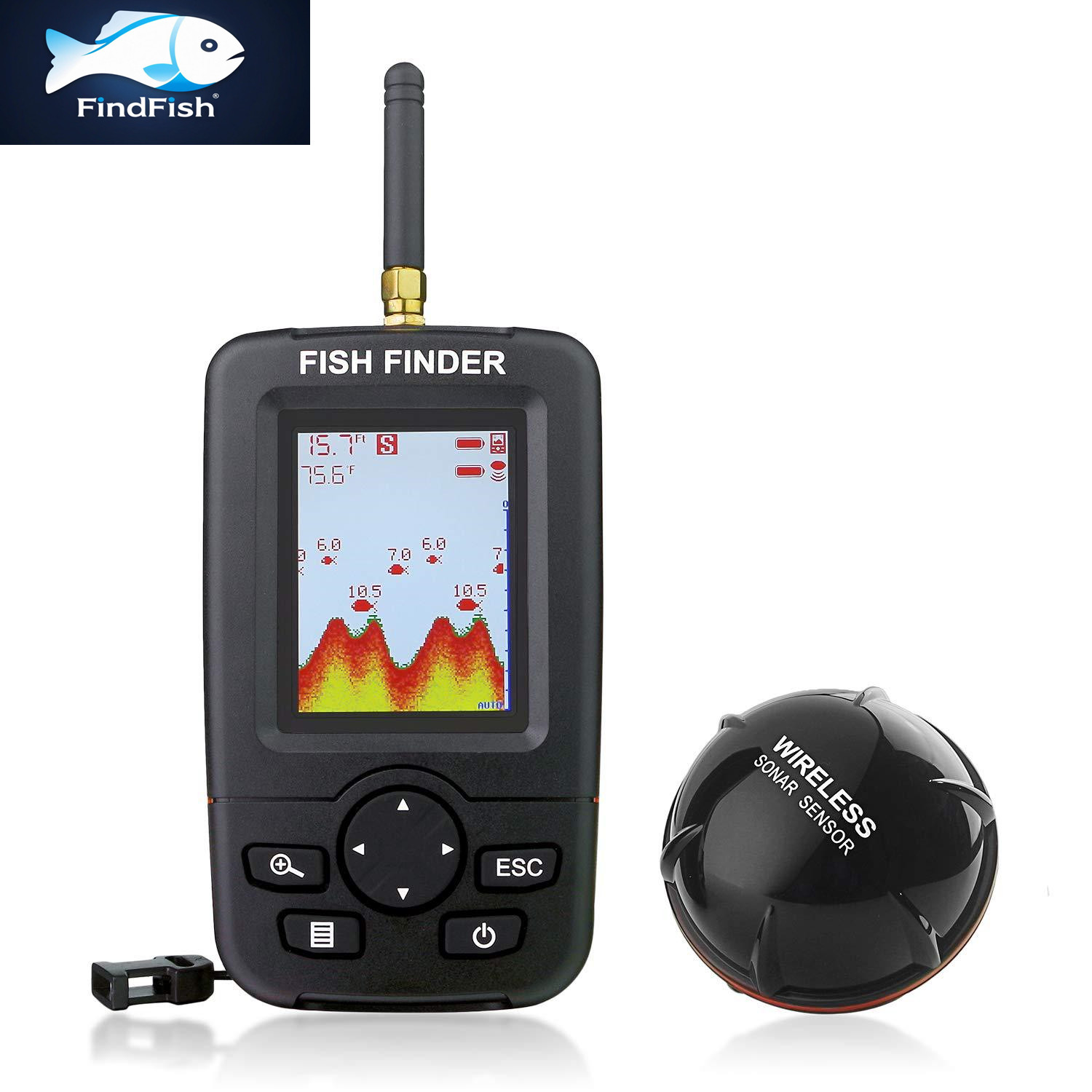 100M Portable Sonar Fish Finde - Fishing Equipment English 评论和价格