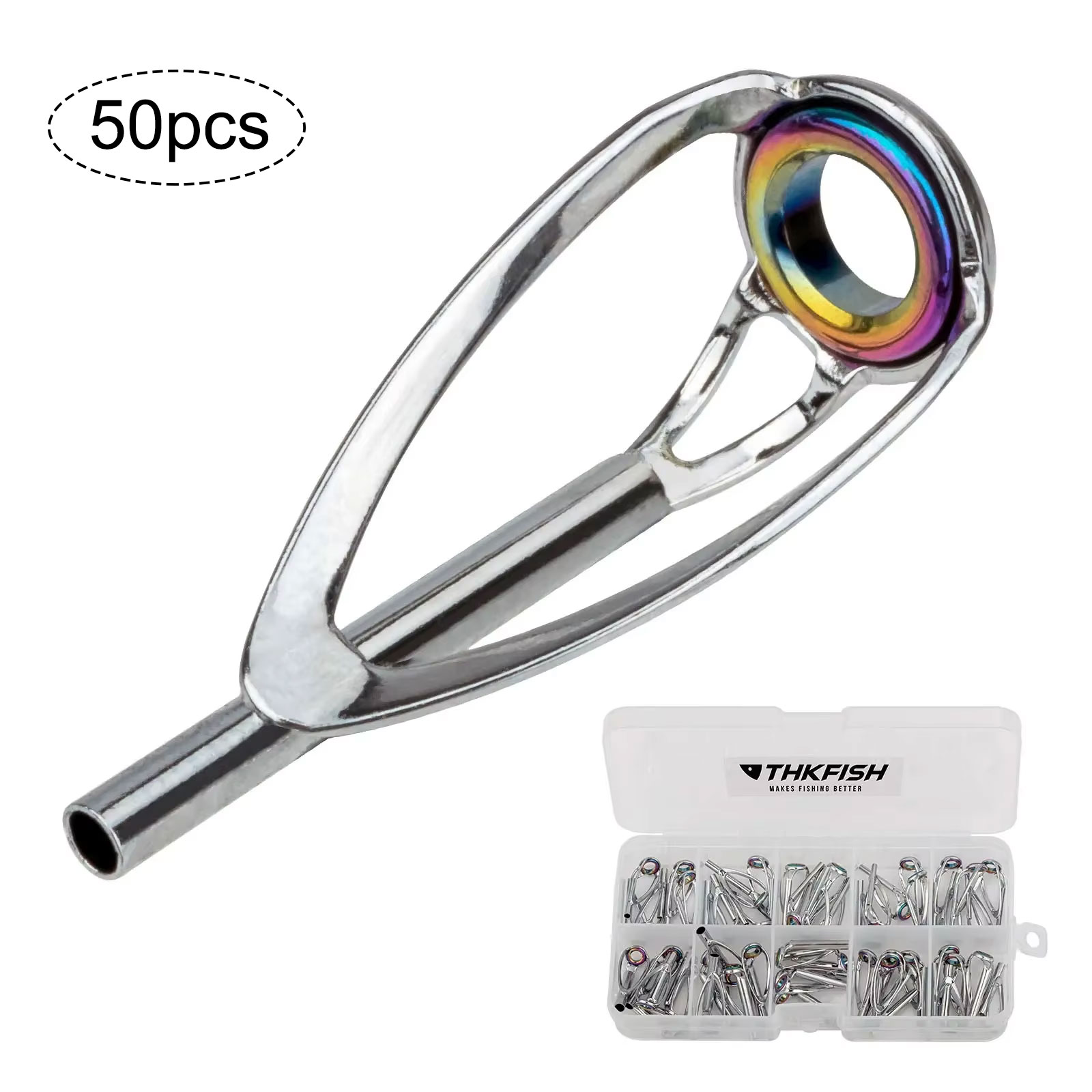 50pcs Fishing Rod Tip Top Repa - Fishing Equipment Guide 评论和价格