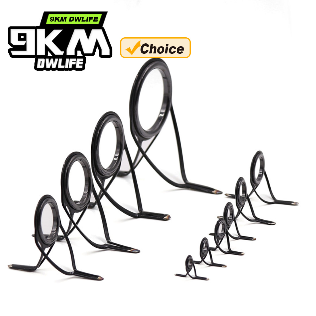 9KM OB Curved Rod Guide Kit 10 - Fishing Equipment Rod 评论和价格