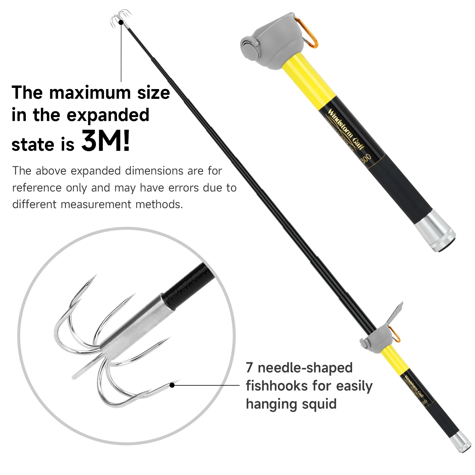 SANLIKE 7-claw Stainless Steel - Carbon Fishing Rod 评论和价格