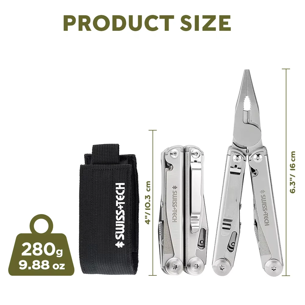 SWISS TECH 18 in 1 Multitool P - Fishing Equipment Box 评论和价格